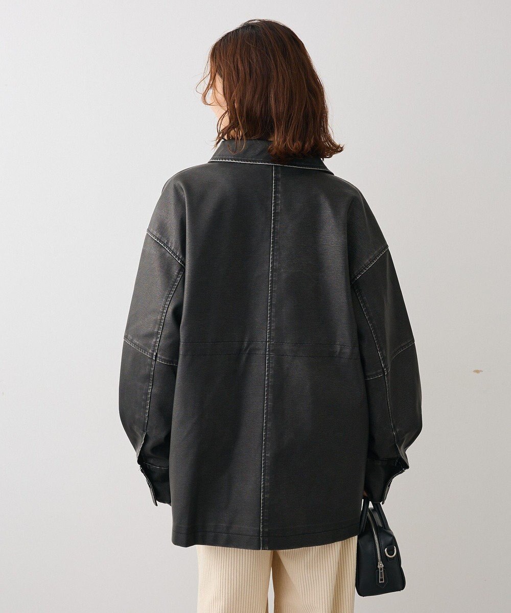 Green Parks ・ＥＬＥＮＣＡＲＥ　ＤＵＥ　フェイクレザーカバーオール 