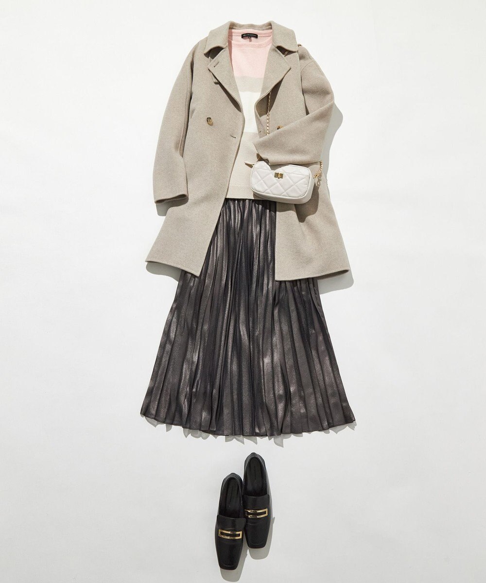 23区 ファスナー キルティング ショルダーバッグ 