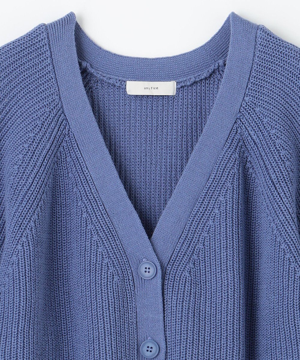 ANY 【洗濯機可/UVカット/アンチピリング】コットンＶネックカーディガン 