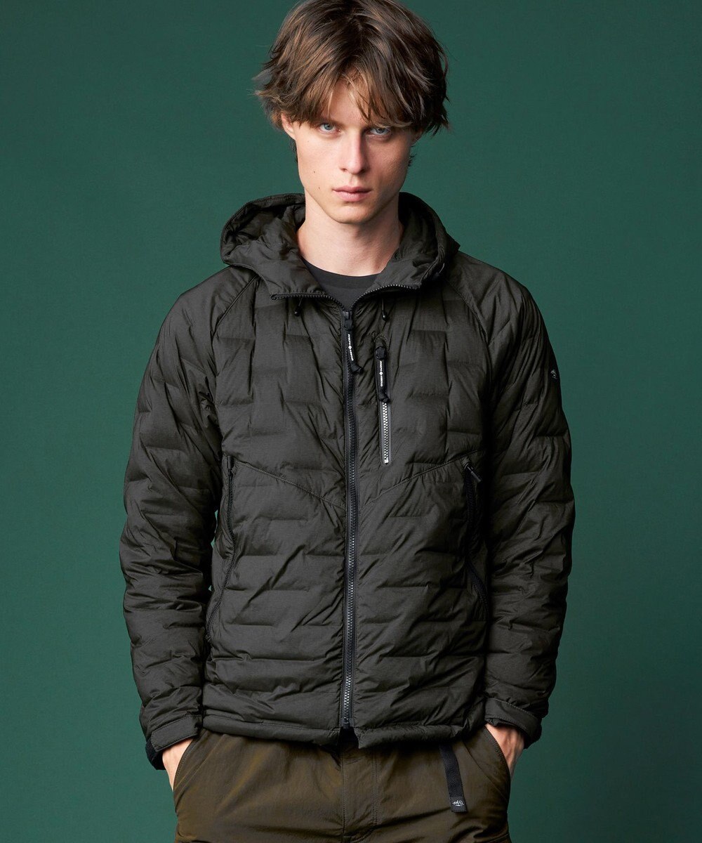 JOSEPH ABBOUD MOUNTAIN 【ストレッチ/撥水/軽量/パッカブル/ライナードッキング対応】2WAYストレッチ ダウン パーカー 