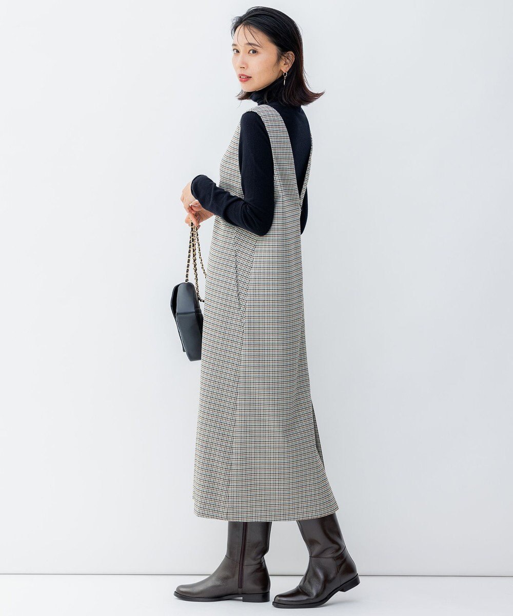 23区 L 【洗える】スムージーコットン シアーリブ ニット 