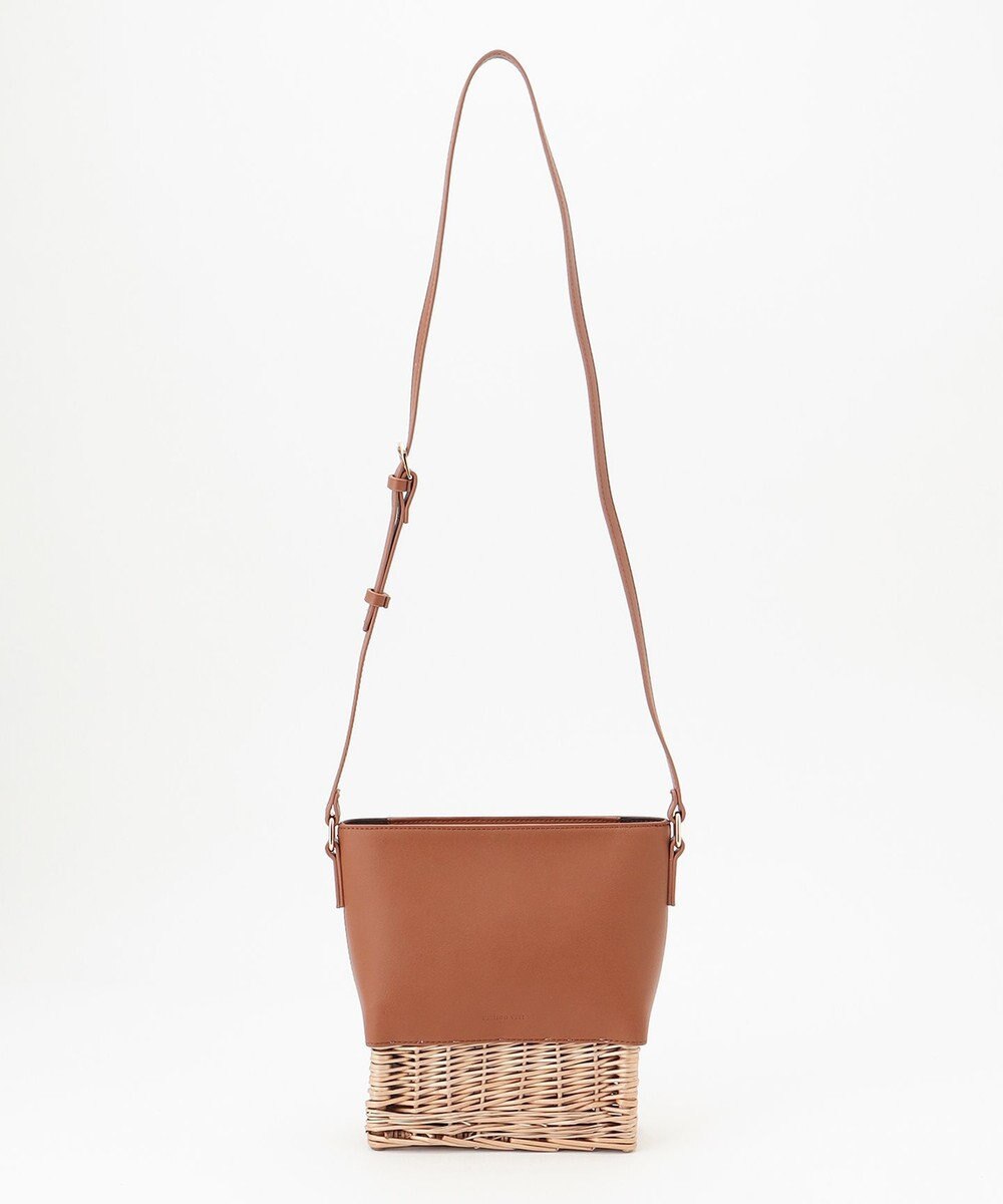 LA BAGAGERIE 【maison vert】【柳バスケット使用】コンビスクエアかごバッグ 