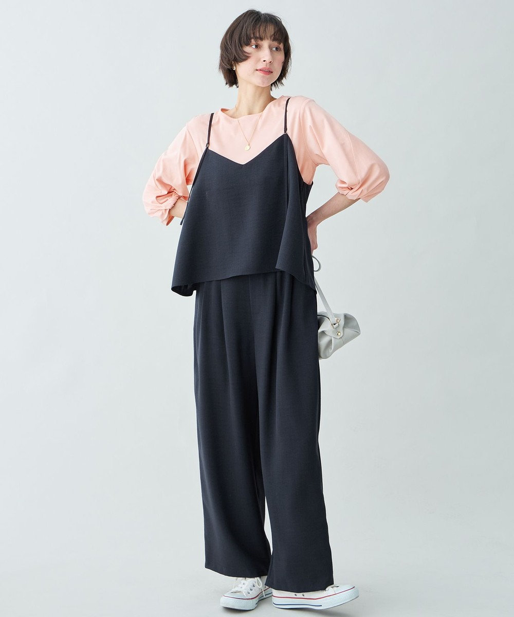 ANY 【2SET】2WAYビスチェ×ワイドパンツセットアップ 