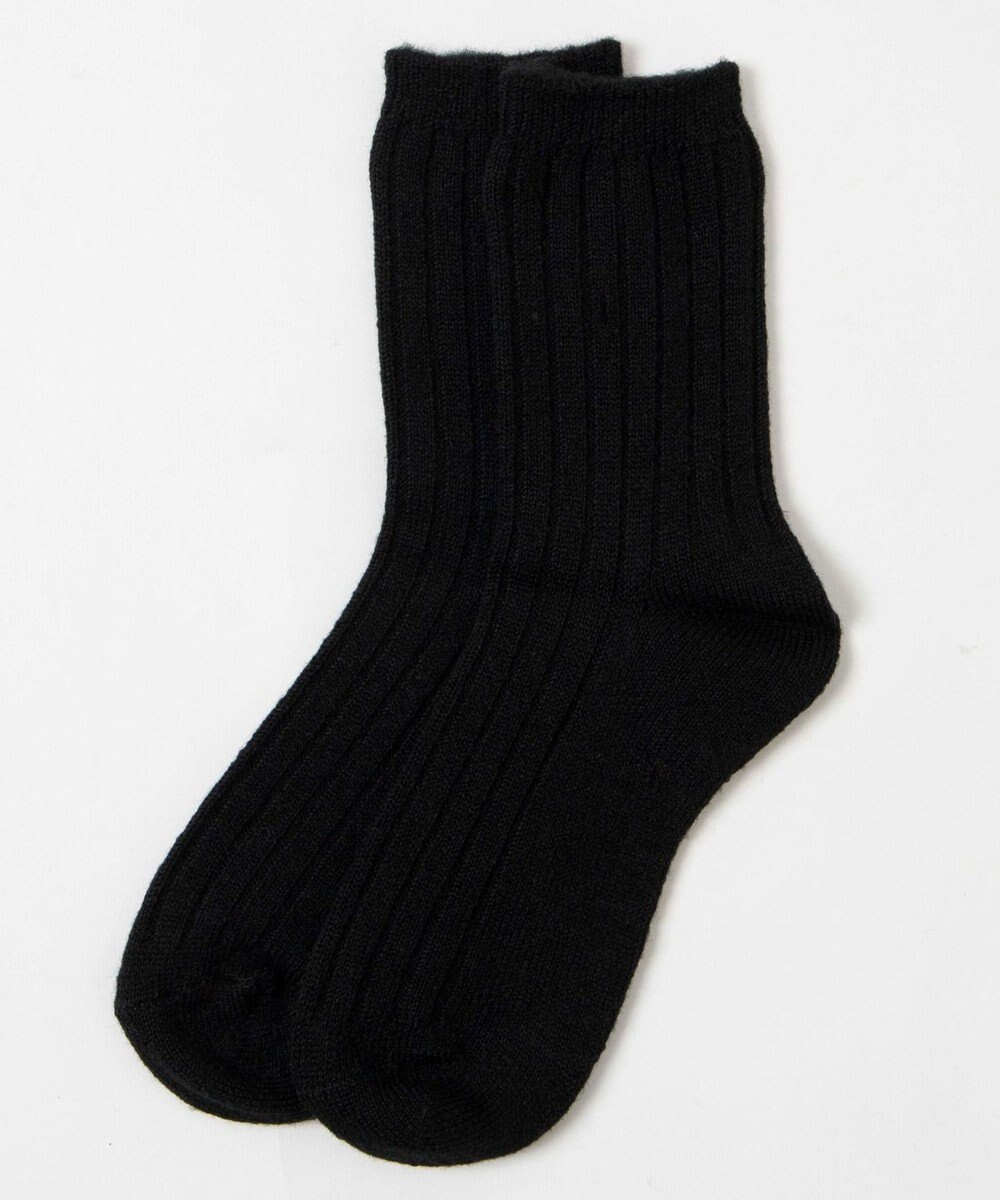 WEGO 【あったか】ぽかぽか裏起毛リブソックス 