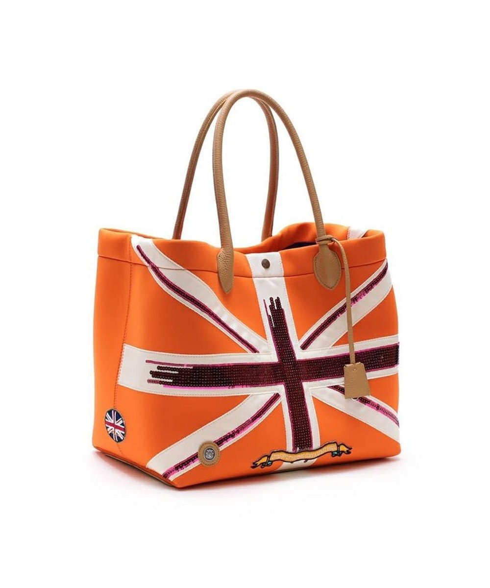 A.D.M.J. 【A4収納可】【魔法のように軽い】マジックライト/ユニオンジャックキューブトート34cm 