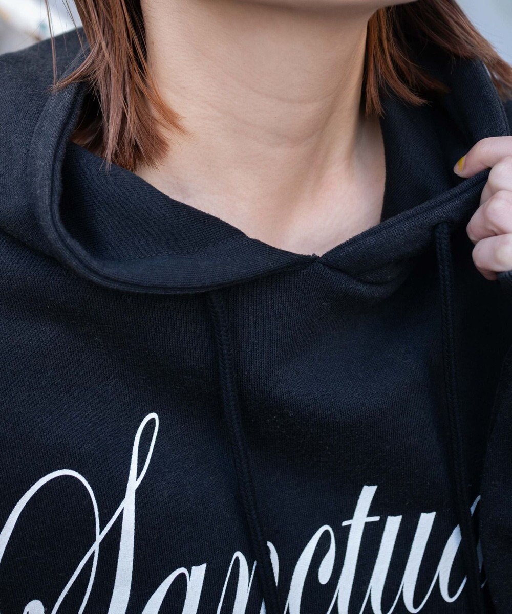 WEGO エンジェルプリントショートプルパーカー 