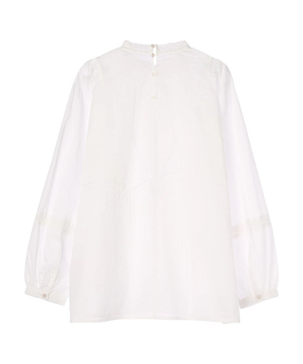 earth music&ecology ピンタックレースブラウス 