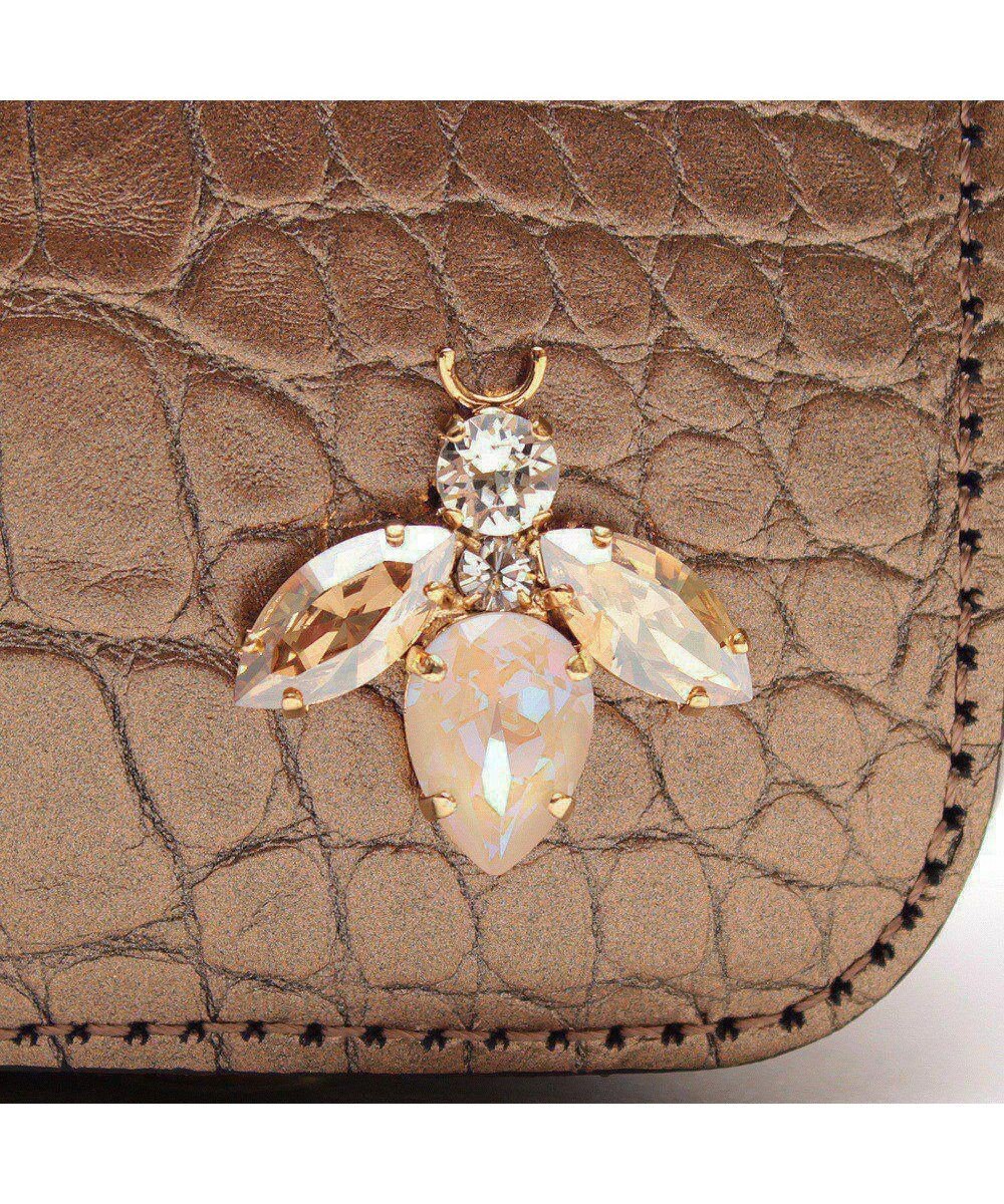 A.D.M.J. 【牛革】クロコ型押し ザ・ビーDカン付ミニトート 