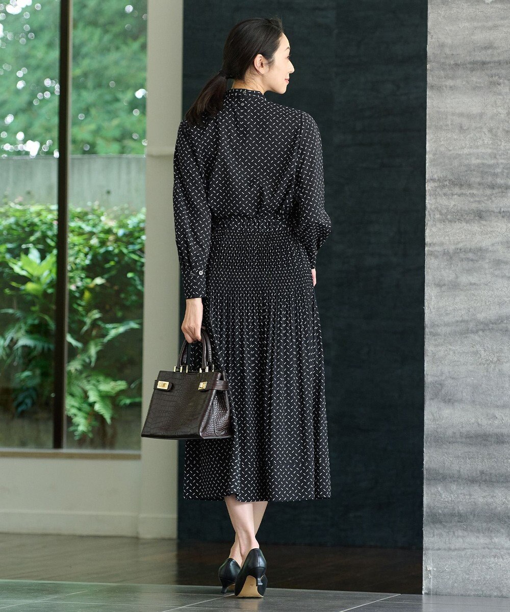 自由区 S 【セットアップ対応・洗える】ライトサテンプリーツ スカート 