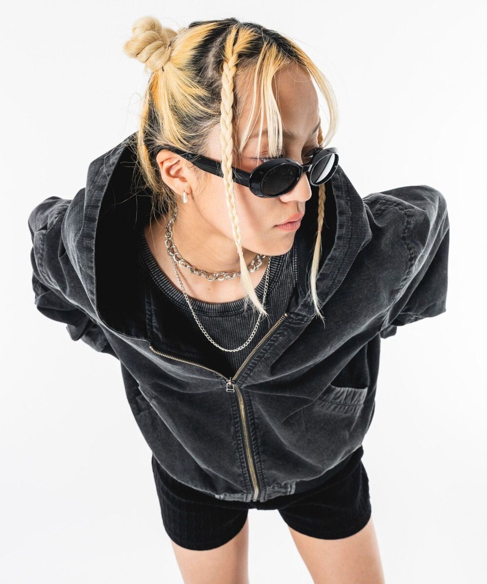 WEGO 【ユニセックス着用ITEM】リップストップフードブルゾン 