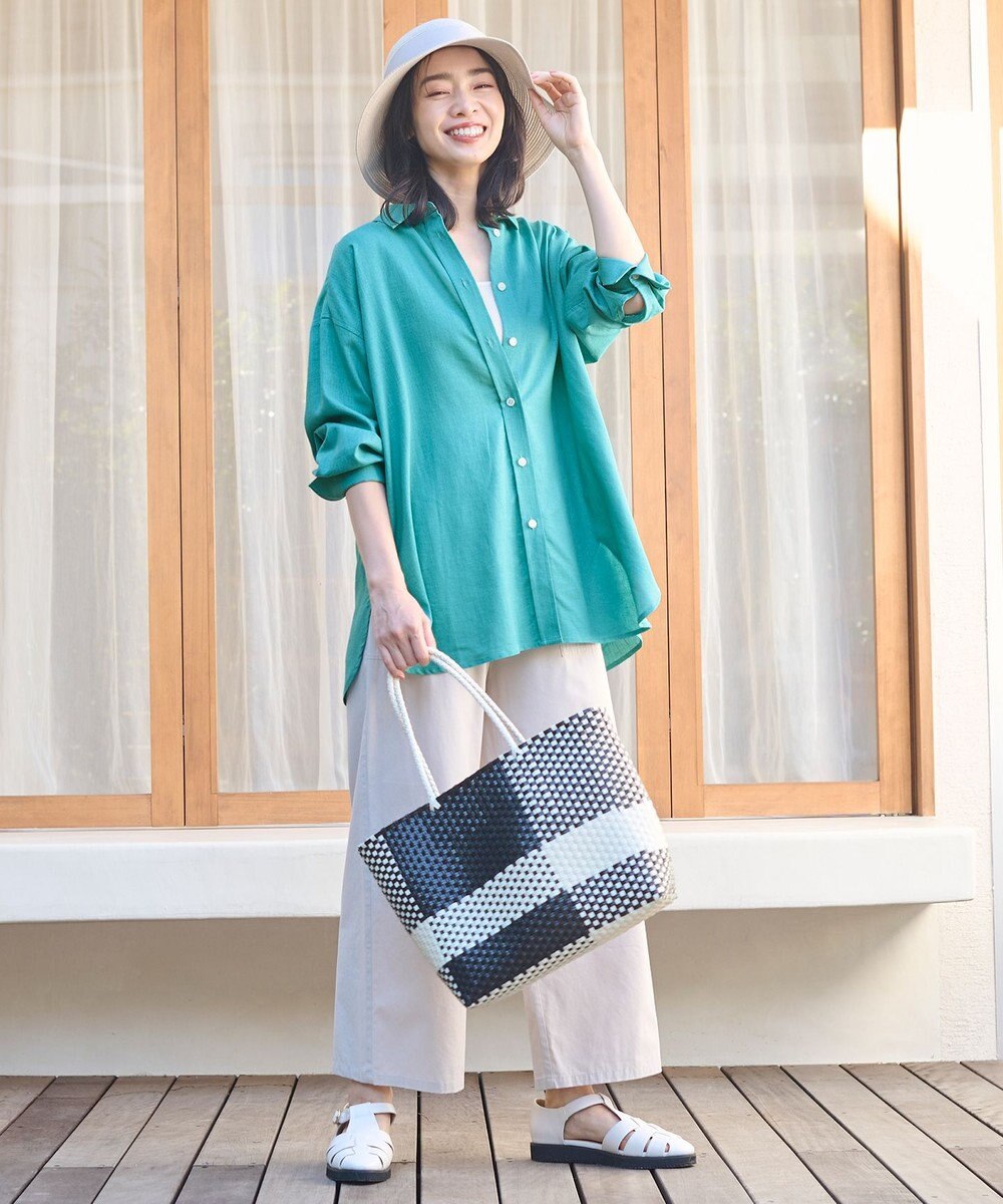 ANY ライトリネンクロスチュニックシャツ 