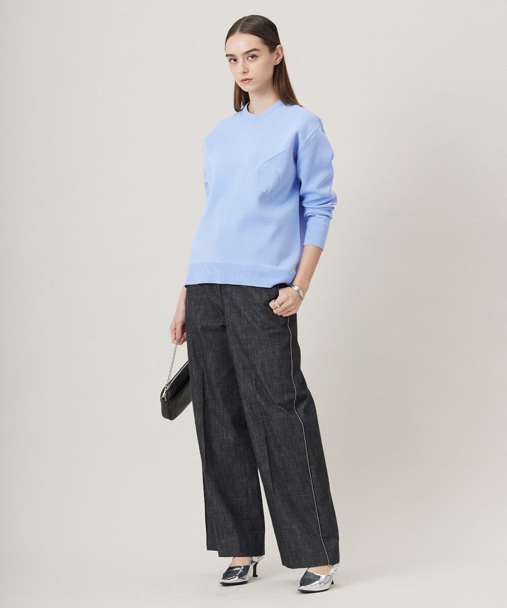 ICB 【洗える】ナンバリングカラーニット  プルオーバー 