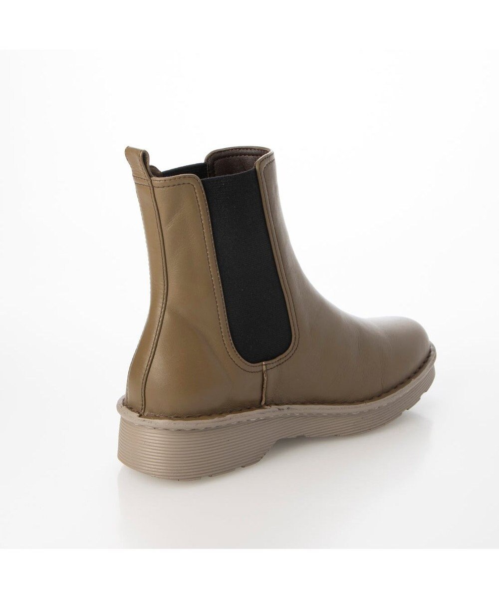 ing <ing>【WEB限定】【3E】【サスティナブルシリーズ】厚底サイドゴアショートブーツ 