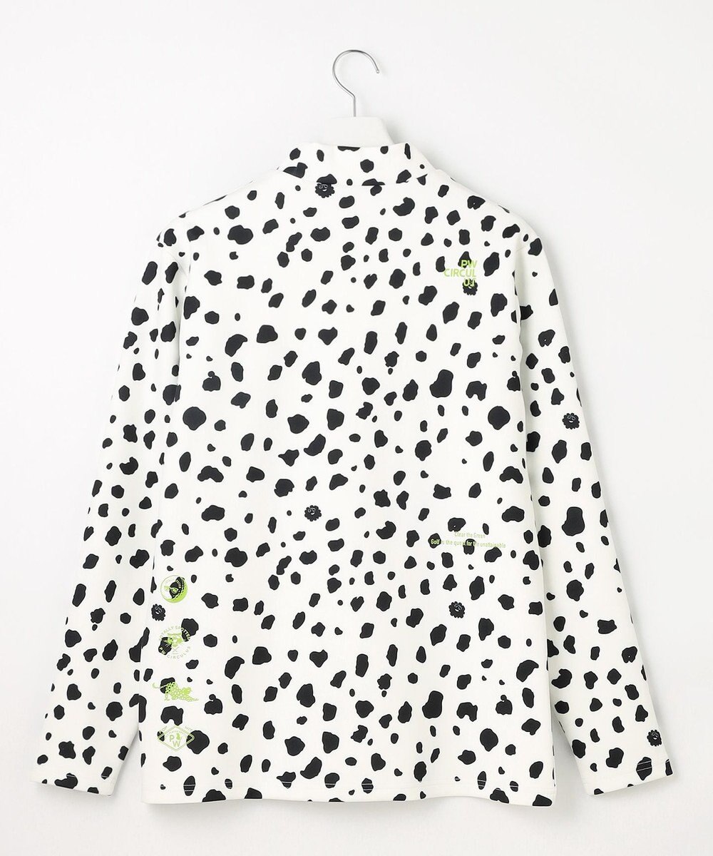 PW CIRCULUS 【MEN】スノーレオパード柄裏フリースモックネックT 