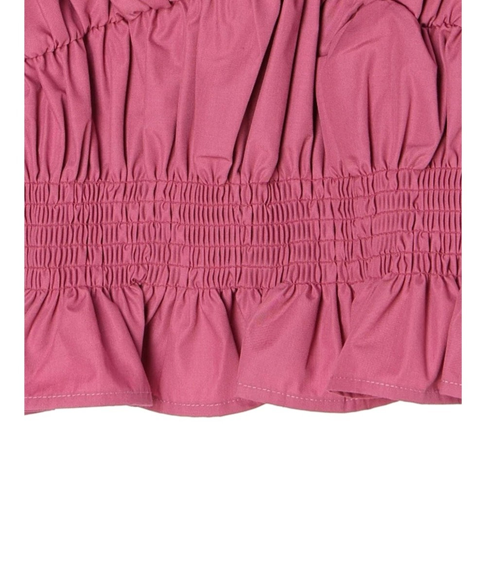 Green Parks シャーリングデザインコルセット風ブラウス 