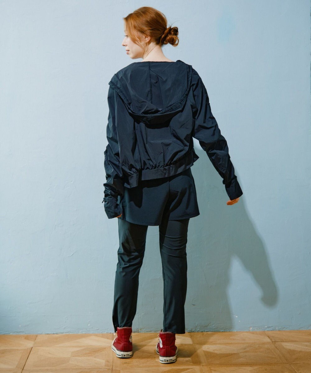 San-ai Resort（三愛水着楽園） WEB限定商品ショートラッシュパーカー付きリブタンキニ水着+レギンス付き5点セット【Beach Queen（ビーチクイーン）】 