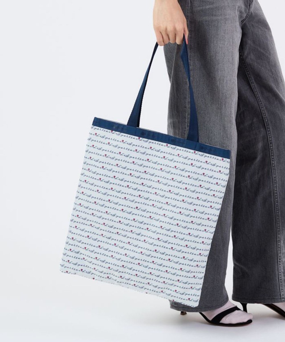 LeSportsac LARGE EMERALD TOTE/マリンロゴボーダー 