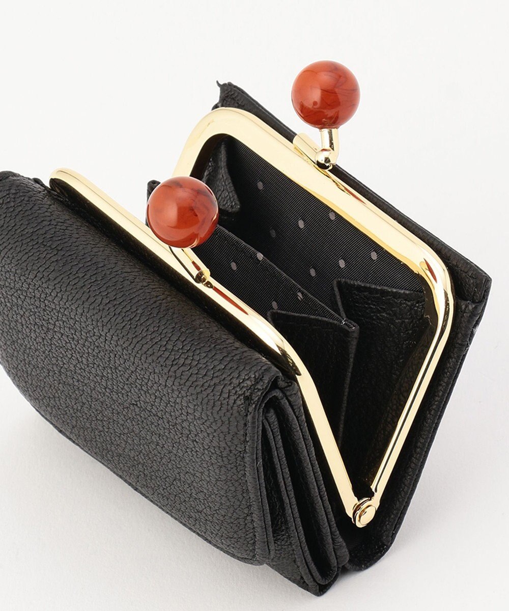 UNBILLION perche アクリル玉三つ折りミニサイフ 