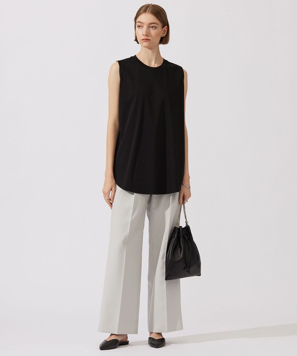 ICB L 【接触冷感・洗える】コンパクトスムース ノースリーブTシャツ 