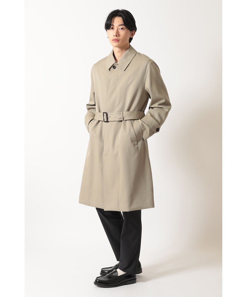 DAKS ウールギャバジン オーバーサイズステンカラーコート 