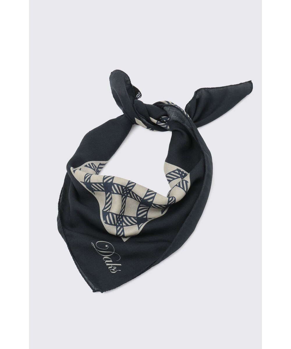 DAKS ウールシルクブレンドスクエアストール 