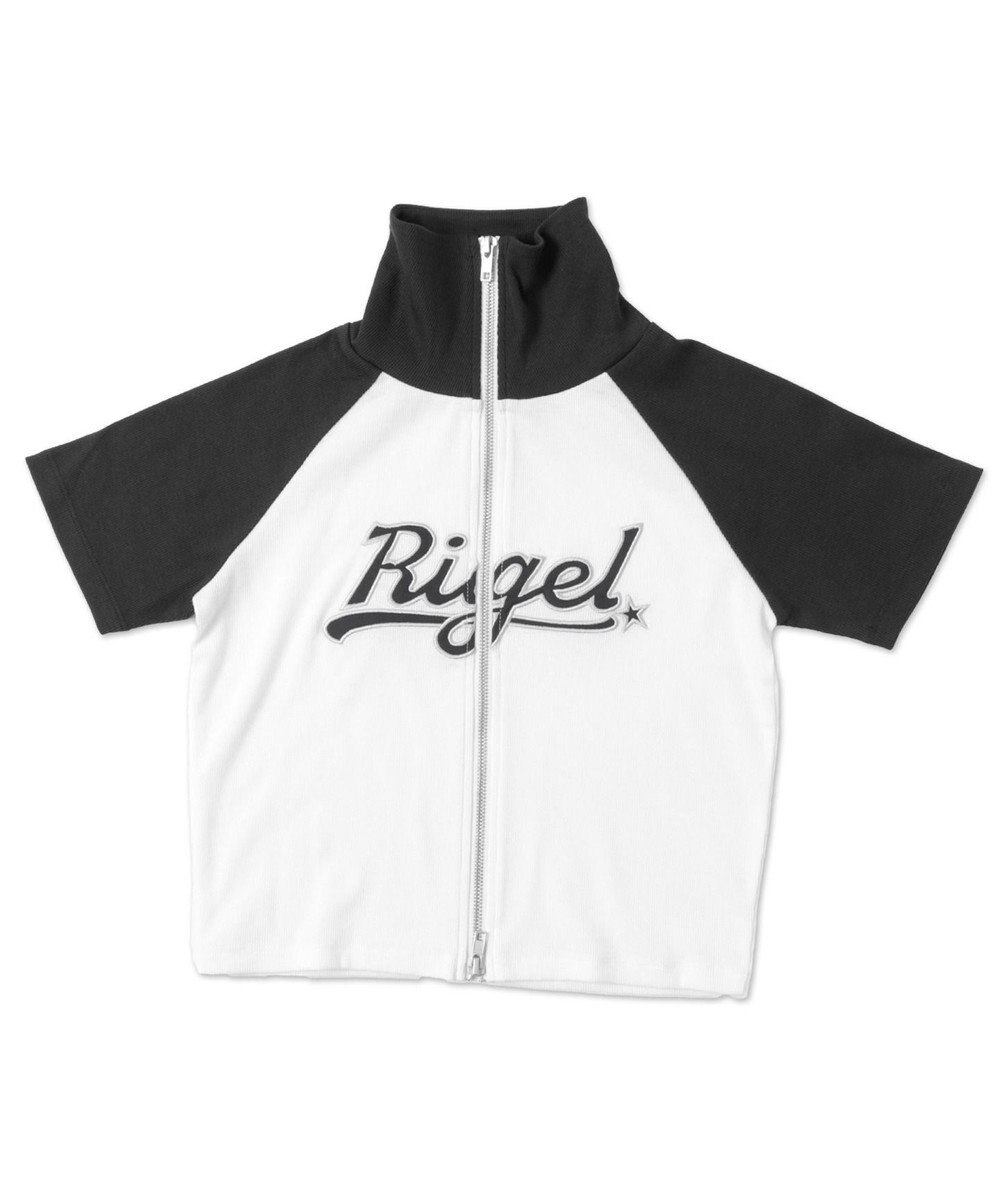 WEGO ダブルジップワッペンロゴラグランT 