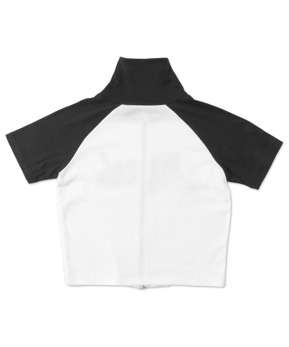 WEGO ダブルジップワッペンロゴラグランT 