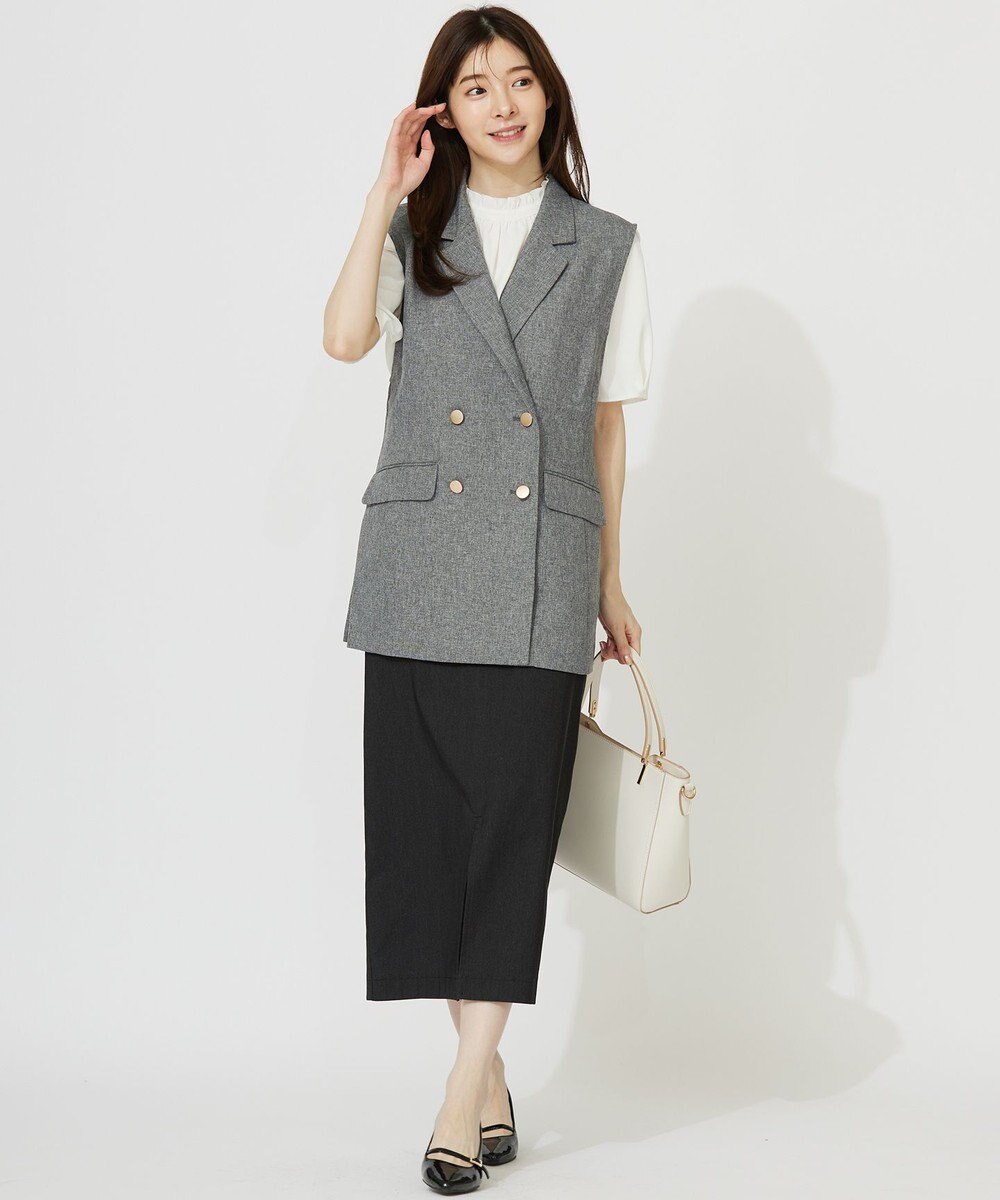 ANY SIS 【洗える】フリルネックスタンド ブラウス 