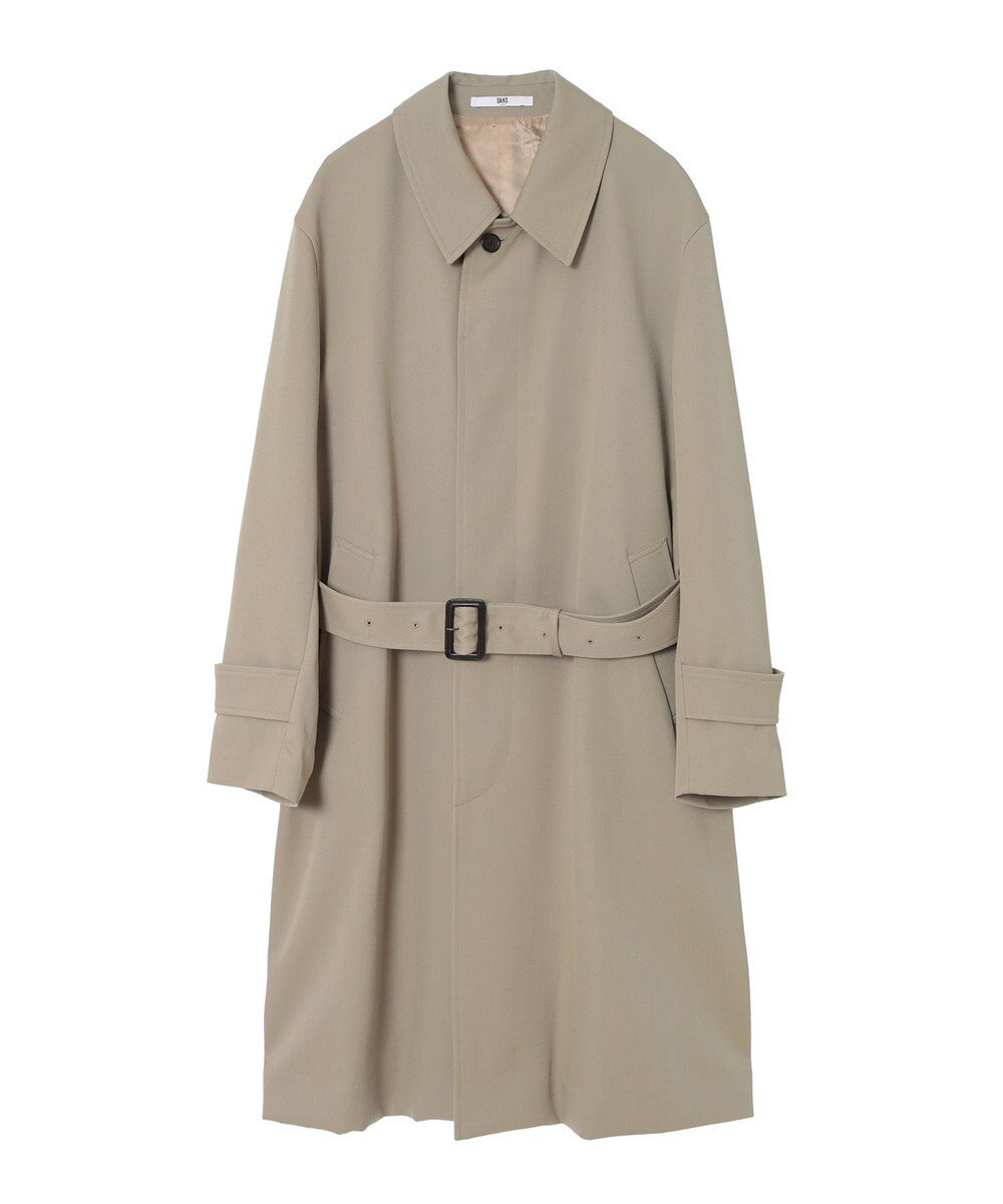 DAKS ウールギャバジン オーバーサイズステンカラーコート 