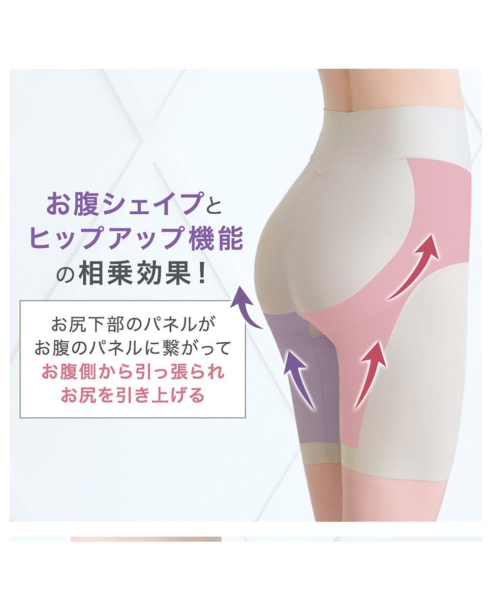 BRADELIS New York 【BRADELIS NewYork peace】綿混ストレッチハイブリッドガードル25 クロッチ付きで1枚履き可能な補整ガードル 消臭機能付き ブラデリス 