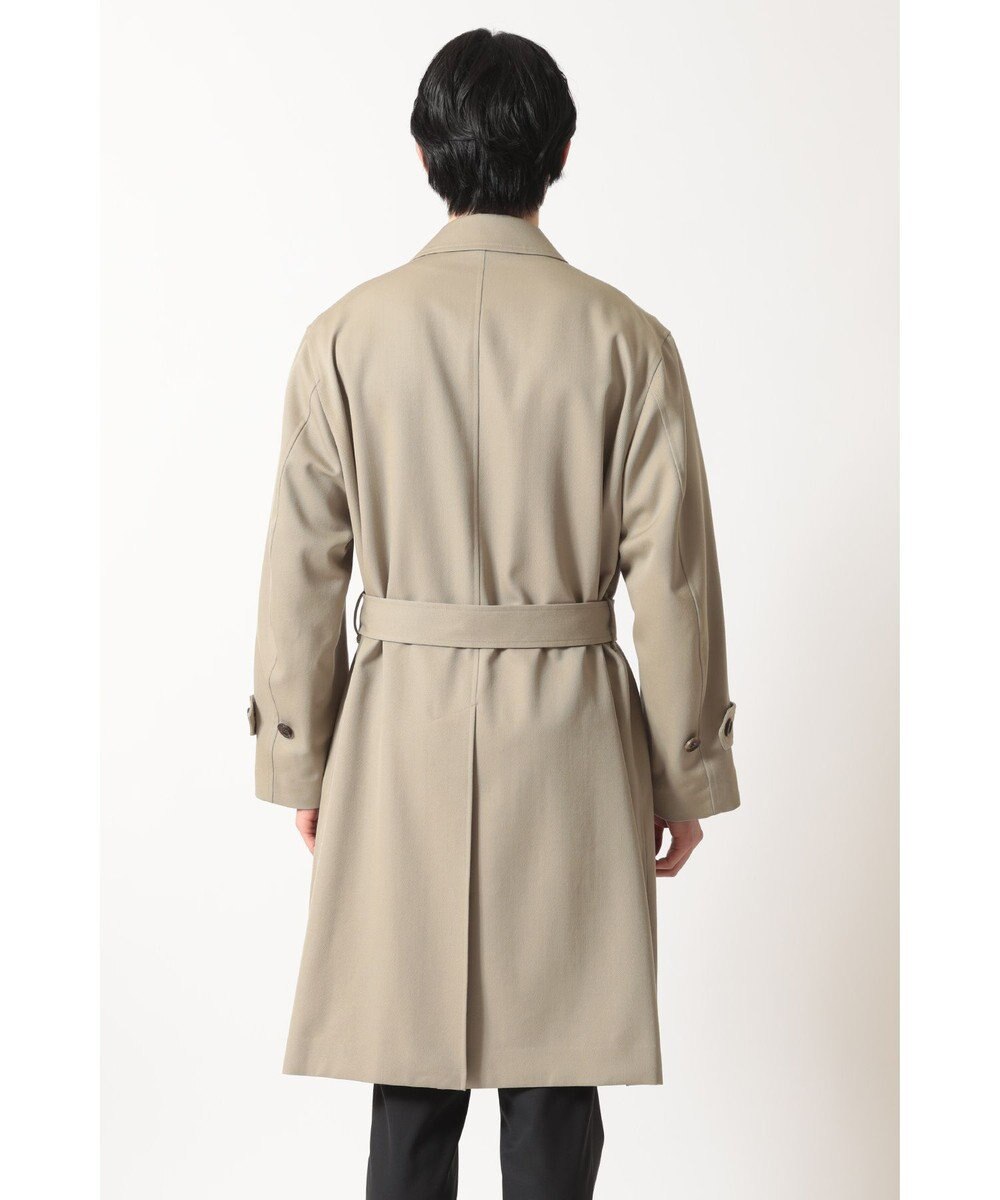 DAKS ウールギャバジン オーバーサイズステンカラーコート 