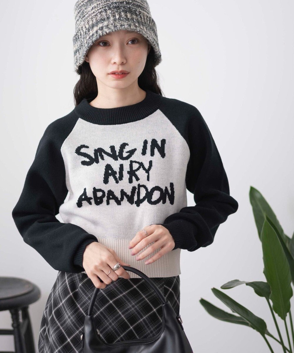 WEGO ジャガードショートニットプルオーバー 