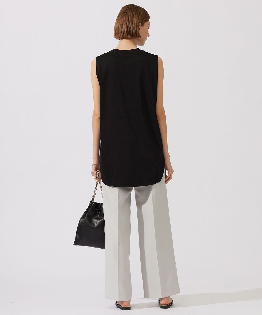 ICB L 【接触冷感・洗える】コンパクトスムース ノースリーブTシャツ 