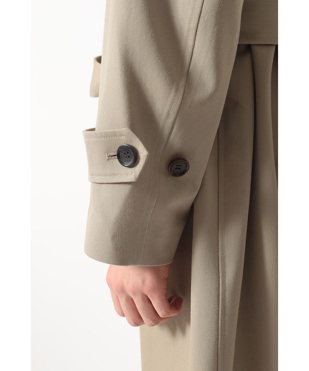 DAKS ウールギャバジン オーバーサイズステンカラーコート 