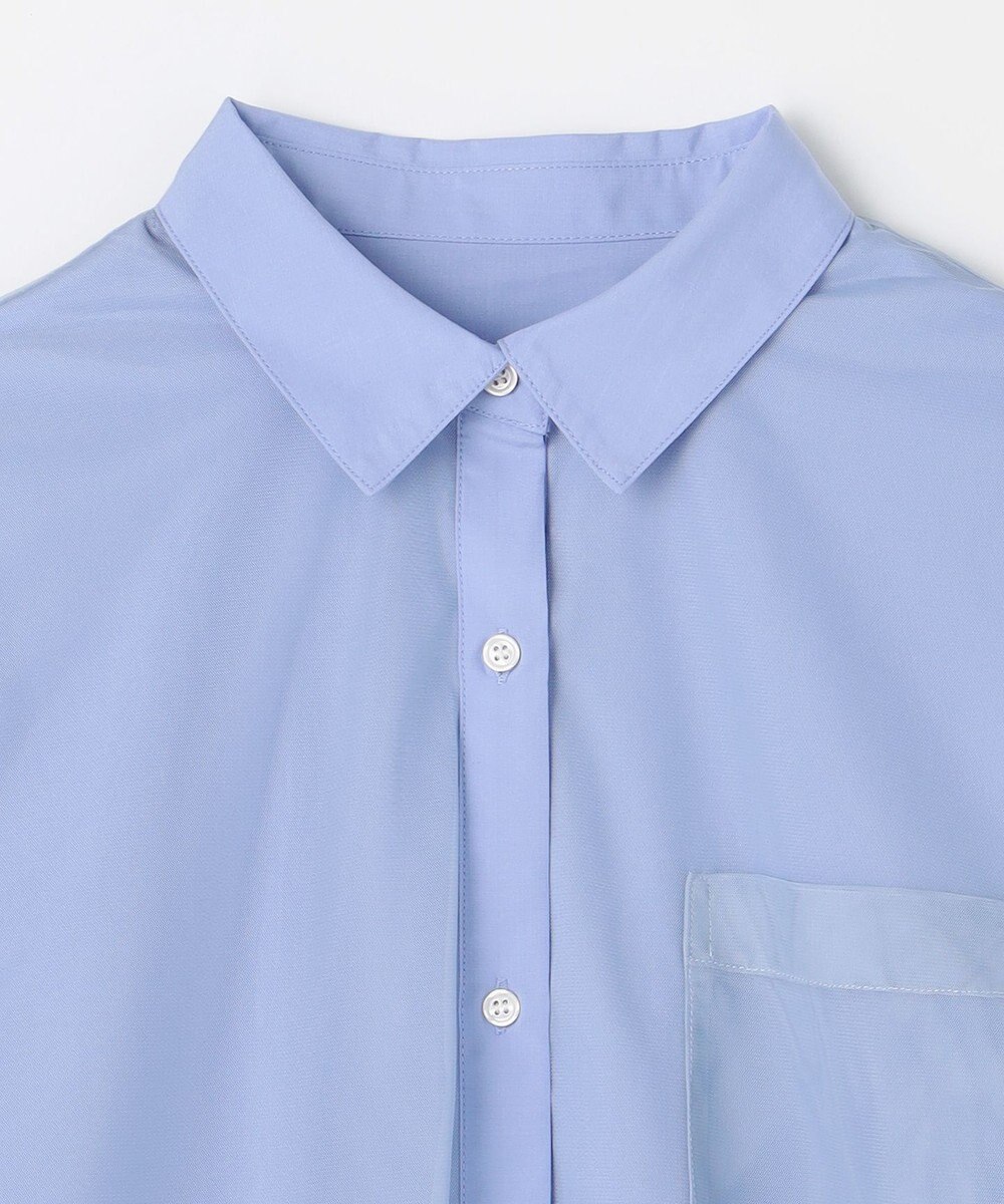 ANY L クロップドチュールコンビシャツ 