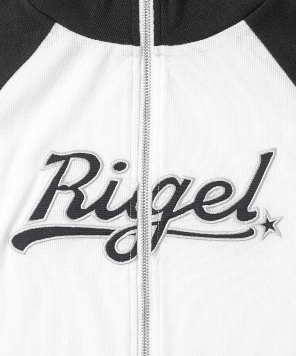 WEGO ダブルジップワッペンロゴラグランT 