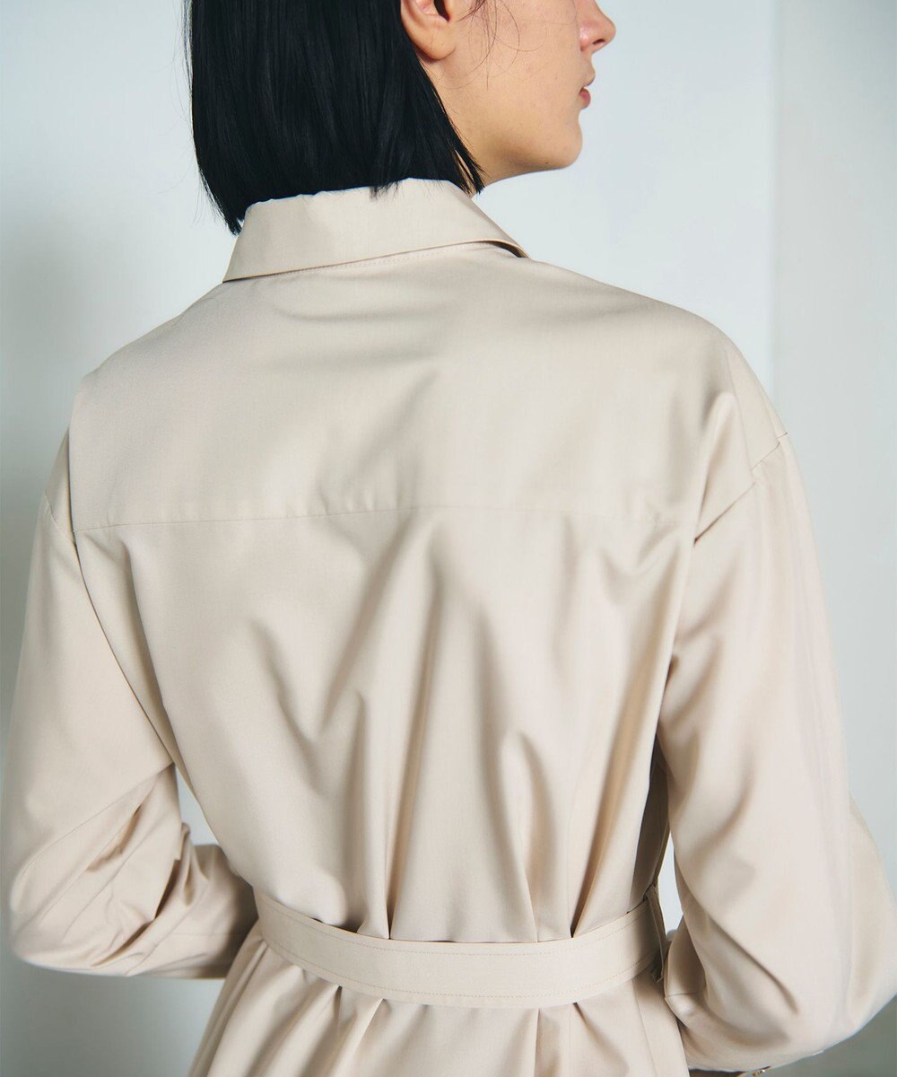 GRACE CONTINENTAL 刺繍ヘムシャツワンピース 