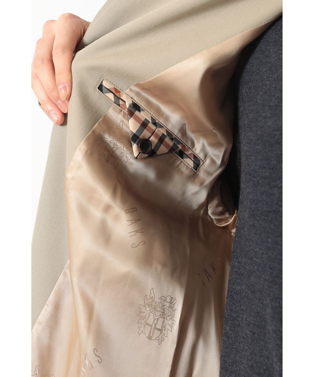 DAKS ウールギャバジン オーバーサイズステンカラーコート 