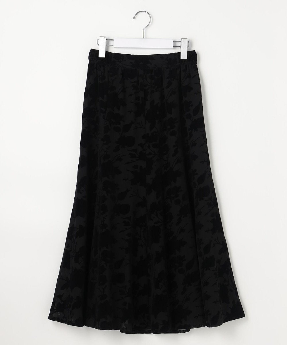 ANY SIS 【2SET】フェザー ニット × フロッキー スカート 