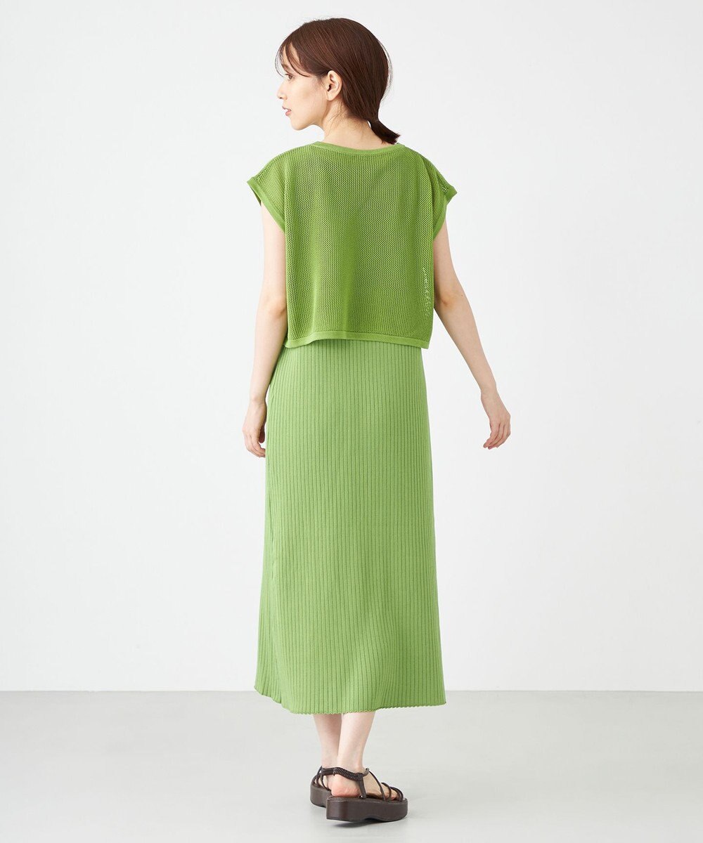 SHARE PARK LADIES 【セットアイテム】レーヨンナイロンニットワンピース 