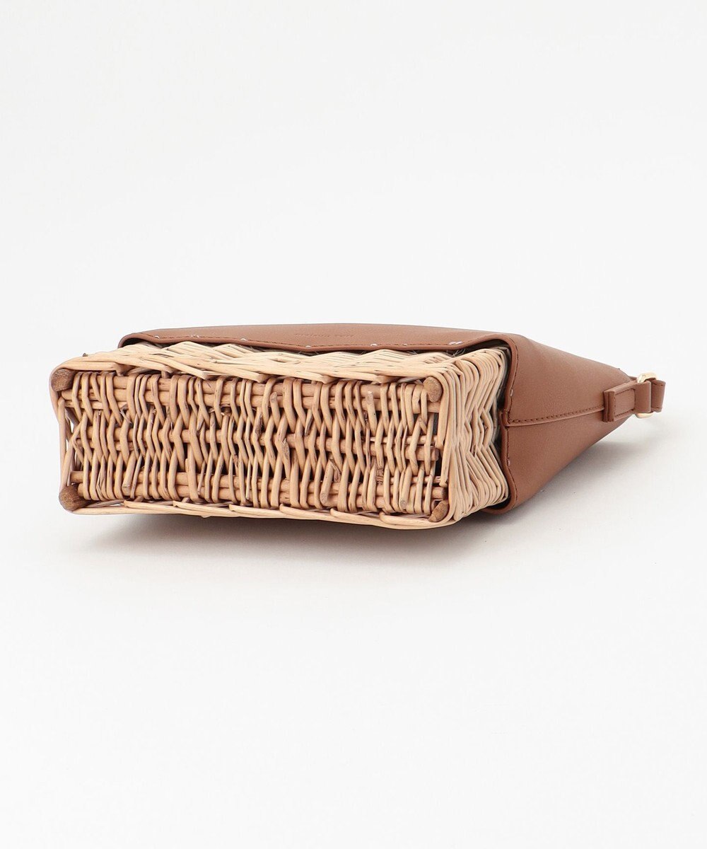 LA BAGAGERIE 【maison vert】【柳バスケット使用】コンビスクエアかごバッグ 