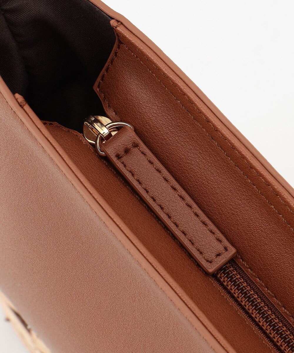 LA BAGAGERIE 【maison vert】【柳バスケット使用】コンビスクエアかごバッグ 