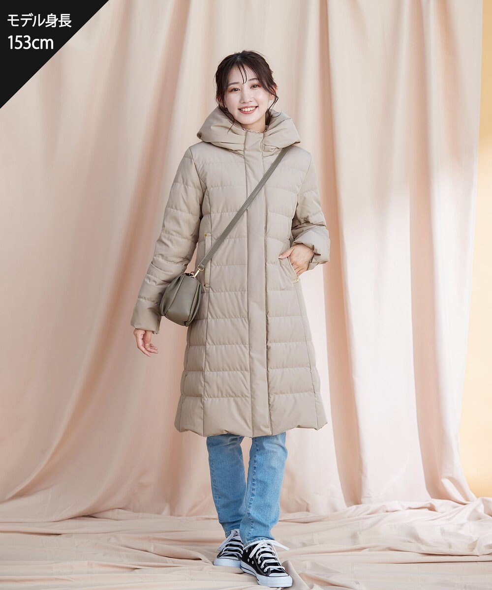 Tiaclasse 【ダウン70%撥水加工】スタンドカラーダウンコート 