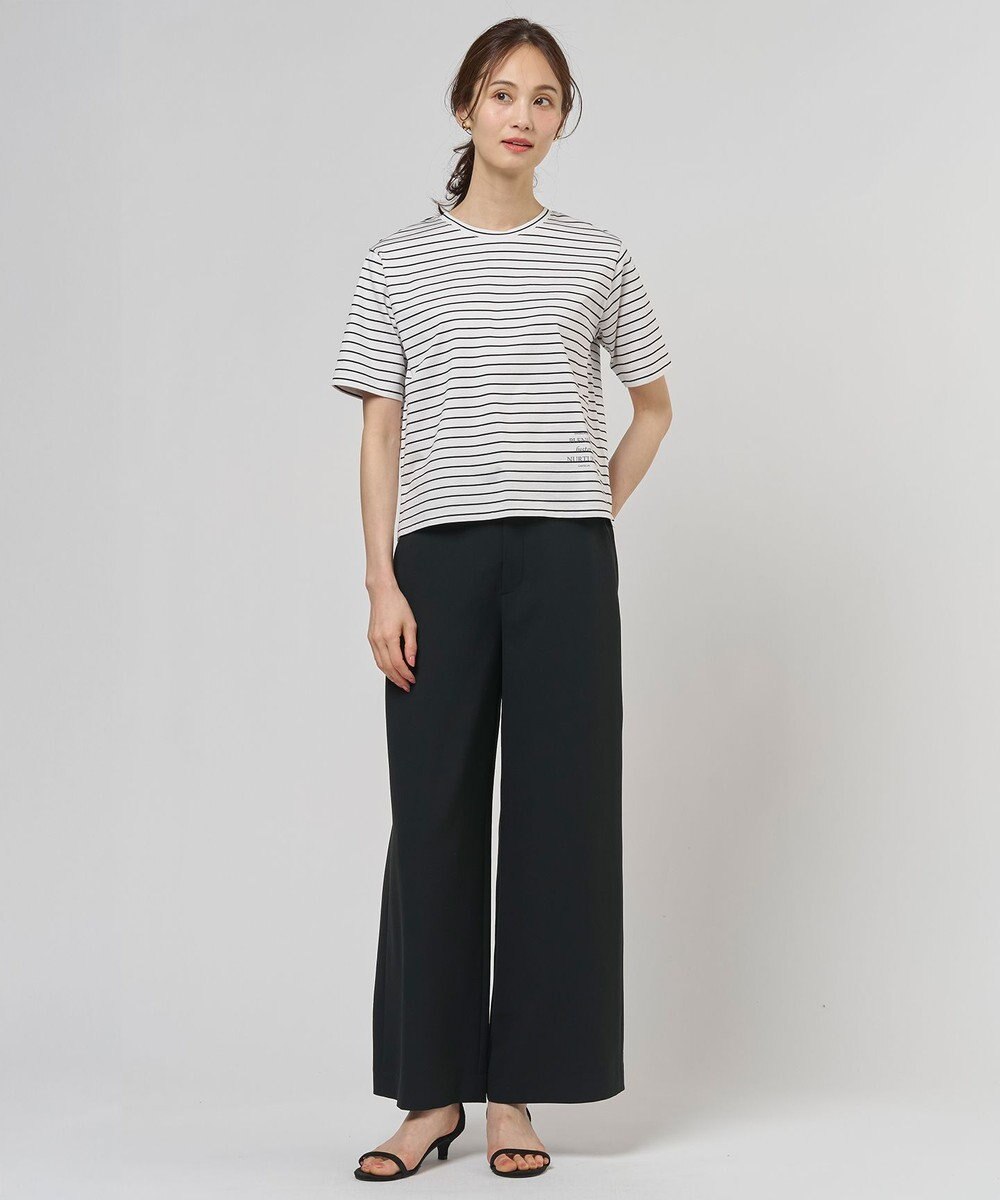 J.PRESS LADIES L 【セットアップ対応】Light ジョーゼット ワイド イージーパンツ 