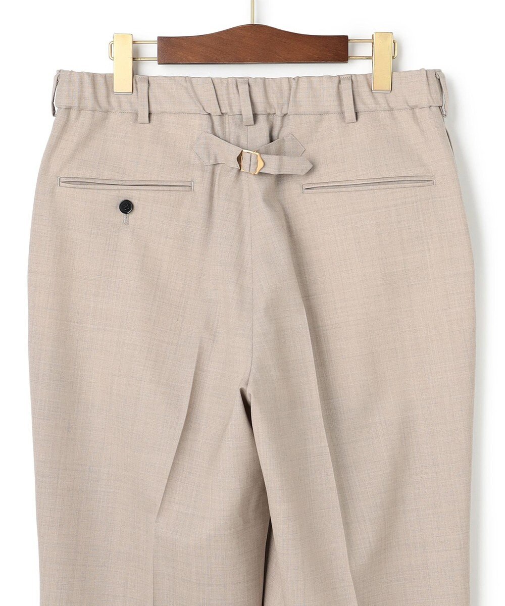 J.PRESS MEN 【J.PRESS ORIGINALS】Hight Twist Hopsack Spindle New Piped Stem Slacks / Japan Made 