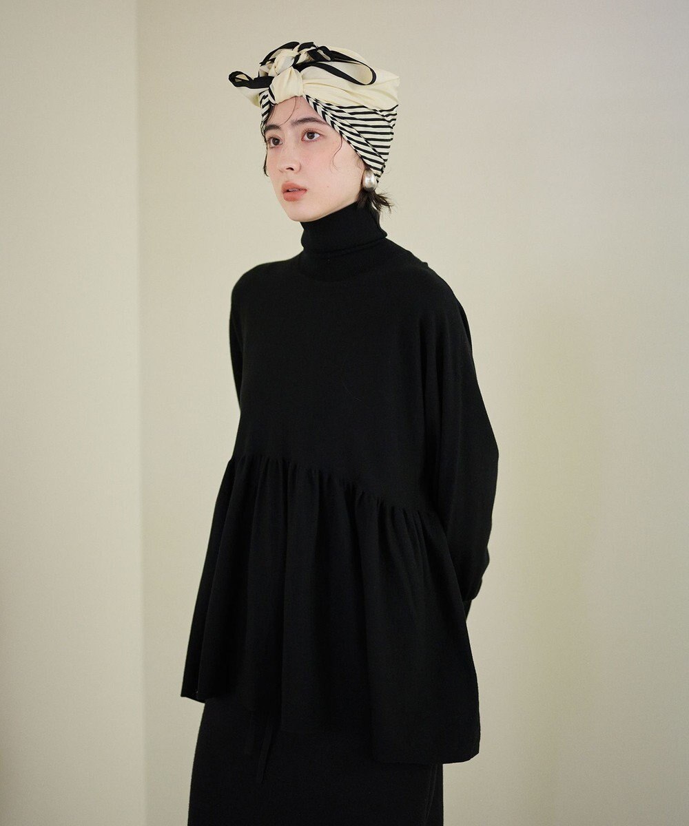 #Newans 【洗える】ペプラムデザインワイドシルエットプルオーバー 