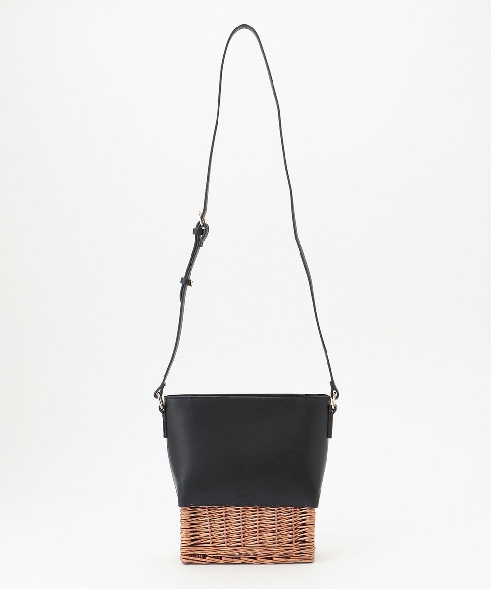 LA BAGAGERIE 【maison vert】【柳バスケット使用】コンビスクエアかごバッグ 