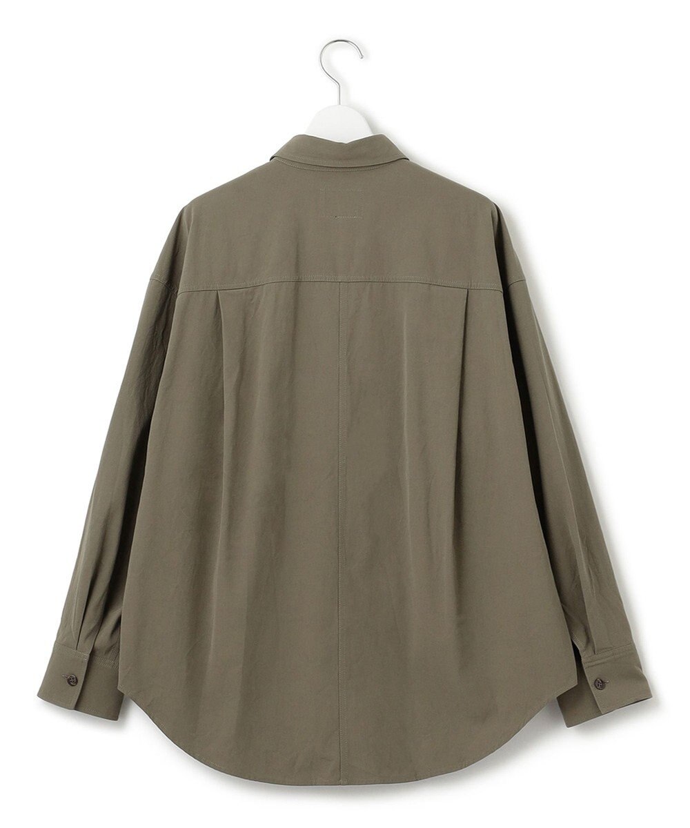 23区 【洗える】ミリタリーコットンギャバ シャツ 