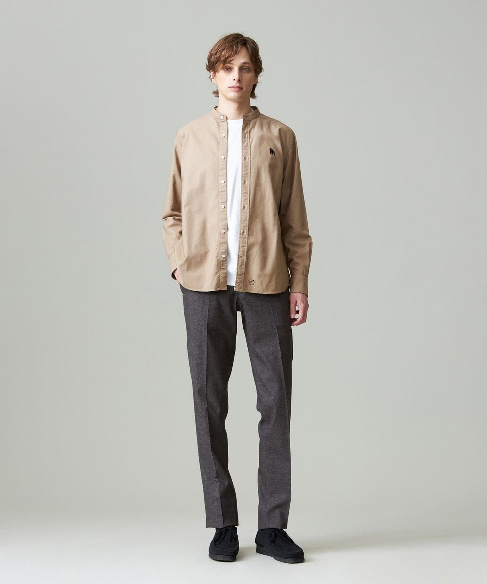 J.PRESS MEN 【大人気バックブル】バンドカラー オックスフォードガーメントダイシャツ 