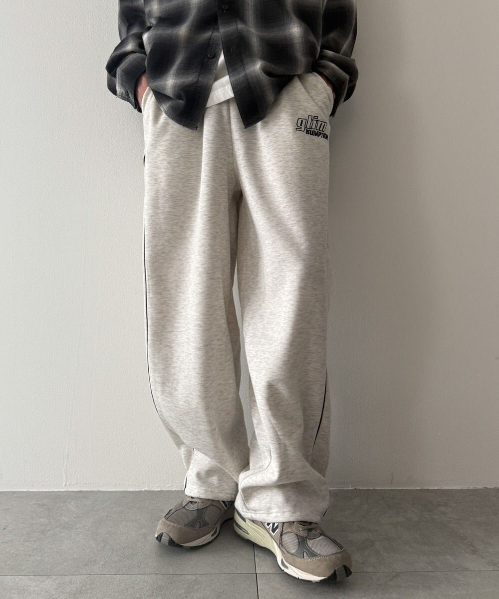WEGO 【ウエストゴム】パイピングスウェットパンツ 